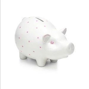 Tiffany & Co pink and white piggy bank